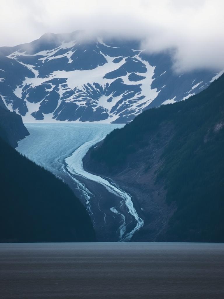 A glacier in Alaska