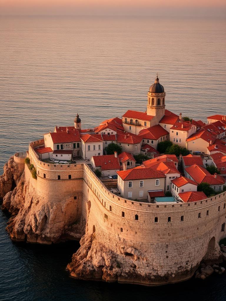 Dubrovnik above the Adriatic